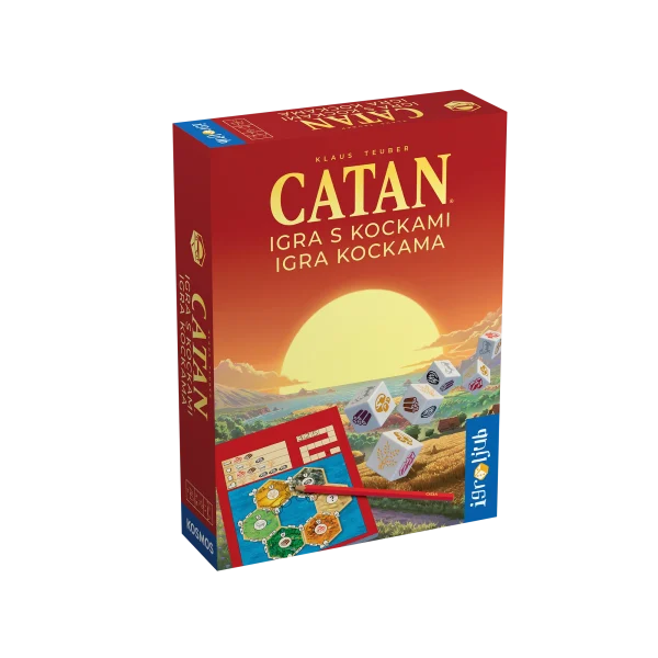 3d škatla igre Catan - igra s kockami