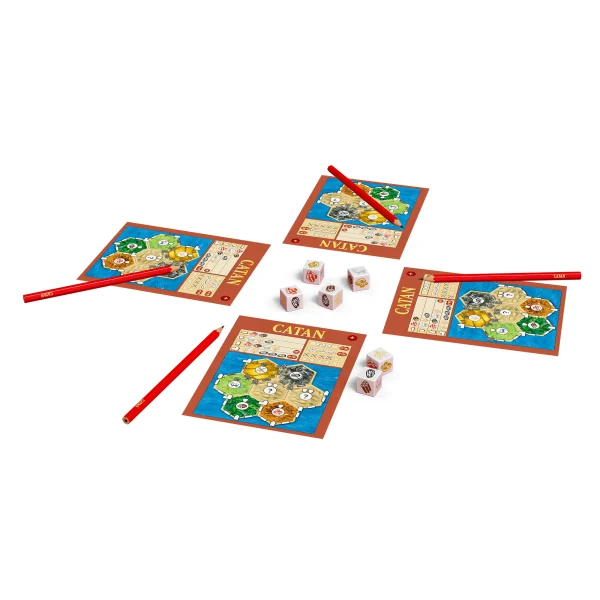 Postavljena igra Catan - igra s kockami