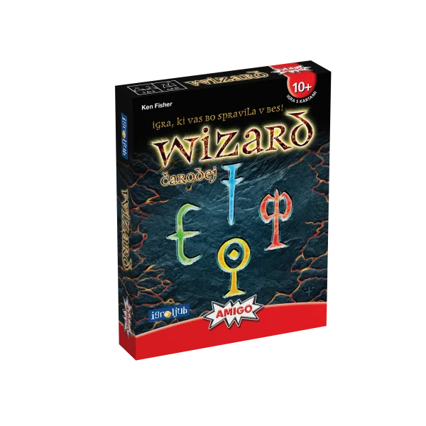 3d škatla stare izdaje igre Wizard